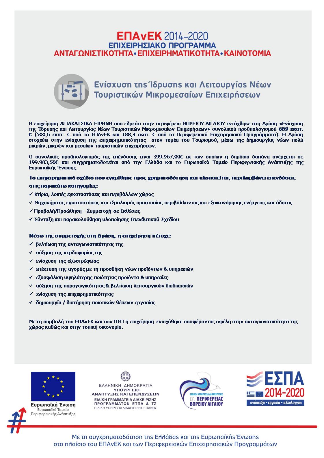 ΕΠΑνΕΚ Επιχειρησιακό Πρόγραμμα ΕΣΠΑ 2014-2020